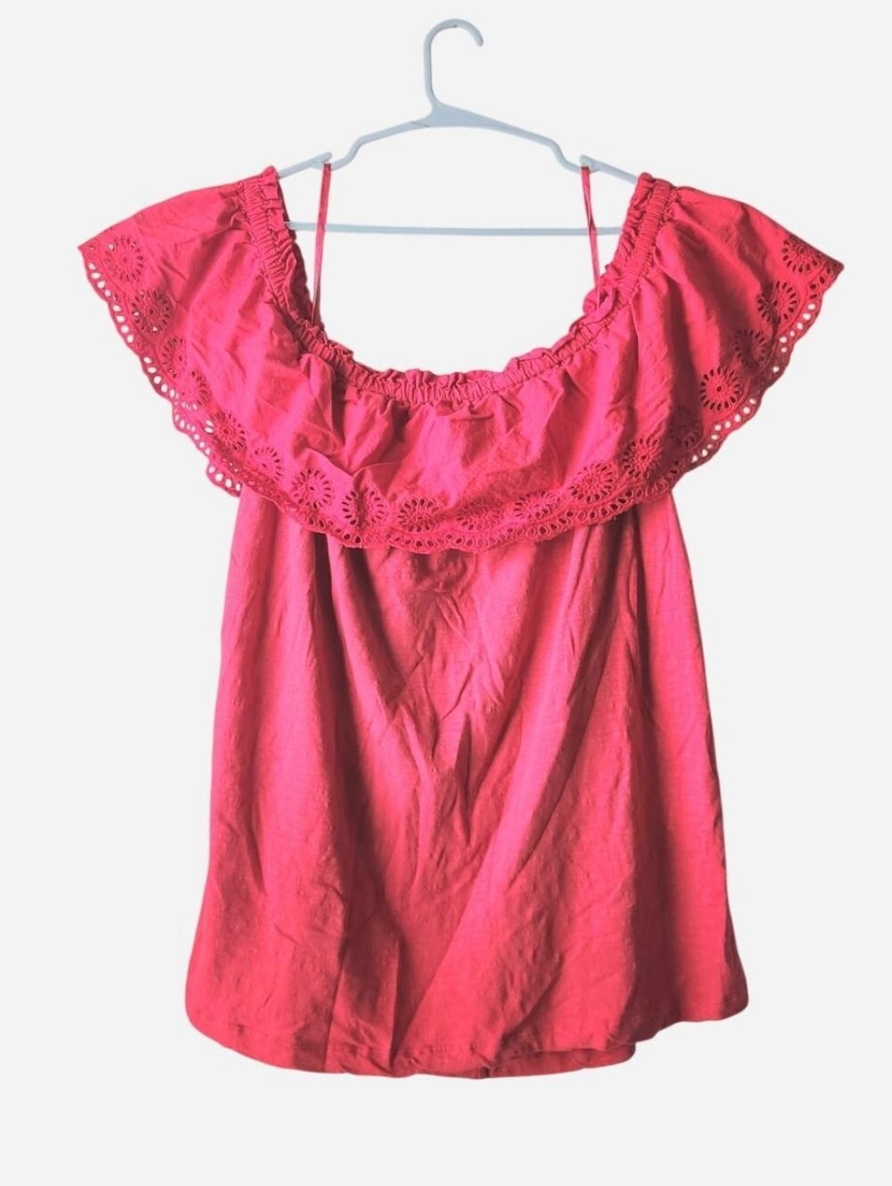 Lane Bryant Cotton Ruffle Top